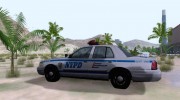 NYPD Precinct Ford Crown Victoria для GTA San Andreas миниатюра 4