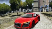 Audi R8 GT 2012 для GTA 4 миниатюра 1