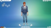 Мужские джинсы для Sims 4 миниатюра 1