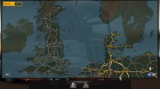 Цветная карта Европы для Euro Truck Simulator 2 миниатюра 1
