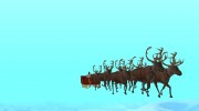 Оленья упряжка Деда Мороза для GTA San Andreas миниатюра 3