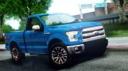 Ford Lobo XLT 2015 Single Cab для GTA San Andreas миниатюра 3