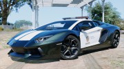 Police Lamborghini Aventador for GTA 5 miniature 1