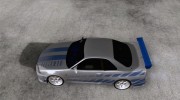 Nissan Skyline GTR34 FNF2 для GTA San Andreas миниатюра 2
