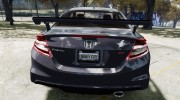 Honda Civic Si Coupe 2012 para GTA 4 miniatura 4