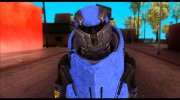 Garrus Helmet from Mass Effect 2 для GTA San Andreas миниатюра 4