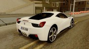 Ferrari 458 Italia 2010 для GTA San Andreas миниатюра 3