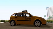 Ford Focus Taxi para GTA San Andreas miniatura 5