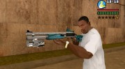 Blue Chromegun para GTA San Andreas miniatura 1