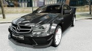 Mercedes Benz C63 AMG Black Series 2012 для GTA 4 миниатюра 1