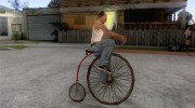 Penny-Farthing Ordinary Bicycle для GTA San Andreas миниатюра 5