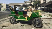 Ford T 1910 Passenger Open Touring Car for GTA 5 miniature 5