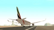 Airbus A350-900 Emirates для GTA San Andreas миниатюра 3