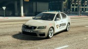 Skoda Octavia GEORGIA POLICE para GTA 5 miniatura 1