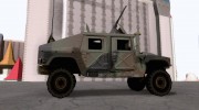 Humvee of Mexican Army для GTA San Andreas миниатюра 2