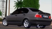 BMW 320 e46 Sedan для GTA San Andreas миниатюра 3