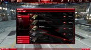 Красный интерфейс ангара для World Of Tanks миниатюра 9