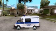 ГАЗ 2217 соболь МИЛИЦИЯ para GTA San Andreas miniatura 2
