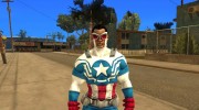Капитан Америка Сэм Уилсон для GTA San Andreas миниатюра 2
