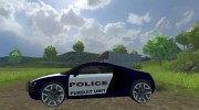 Audi R8 Police car para Farming Simulator 2013 miniatura 2