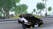 1983 Toyota Sprinter Trueno (Initial D) Beta для GTA San Andreas миниатюра 5