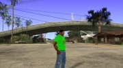 CJ в футболке (Radio Los Santos ) para GTA San Andreas miniatura 3
