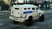 Türk Polis Akrep para GTA 5 miniatura 3