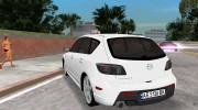 Mazda 3 для GTA Vice City миниатюра 4
