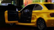 BMW 1M E82 для GTA San Andreas миниатюра 12