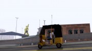 Bajaj Tuk-Tuk Rickshaw para GTA San Andreas miniatura 2