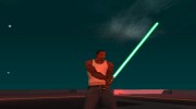 Зелёный световой меч v2 para GTA San Andreas miniatura 1
