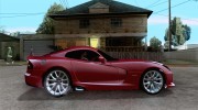 Dodge SRT Viper GTS 2012 V1.0 для GTA San Andreas миниатюра 5