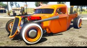 1936 Ford Pickup Hotrod Style for GTA 5 miniature 3