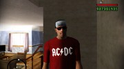 AC/DC футболка para GTA San Andreas miniatura 2