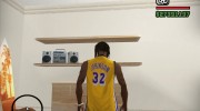 Футболка Lakers para GTA San Andreas miniatura 3