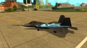 YF-22 Grey para GTA San Andreas miniatura 2