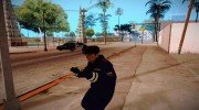 Милиционер в зимней форме V4 для GTA San Andreas миниатюра 7