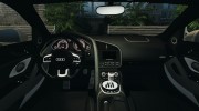 Audi R8 V10 2010 для GTA 4 миниатюра 5