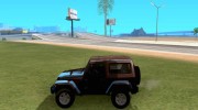 Jeep Wrangler Rubicon для GTA San Andreas миниатюра 2