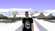 Skin GTA Online в чёрной одежде для GTA San Andreas миниатюра 1