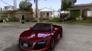 Audi R8 Spyder для GTA San Andreas миниатюра 1