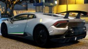 Lamborghini Huracan Performante 2016 для GTA 5 миниатюра 6