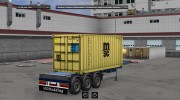 JBK 5 Containertrailer (MDM) для Euro Truck Simulator 2 миниатюра 5