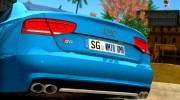 Audi S8 2013 для GTA San Andreas миниатюра 5