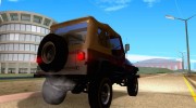 Jeep Wrangler for GTA San Andreas miniature 5