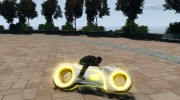 Мотоцикл из Трон (желтый неон) для GTA 4 миниатюра 5