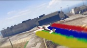 Stunt Plane Smoke (4x Rainbow Colors) para GTA 5 miniatura 1
