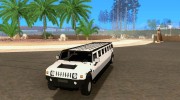 H2 Hummer Лимузин para GTA San Andreas miniatura 1