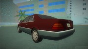 Mercedes-Benz 600SEC (C140) 1992 for GTA Vice City miniature 4