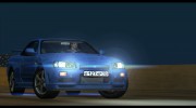 Nissan Skyline R34 0.1 для GTA San Andreas миниатюра 1